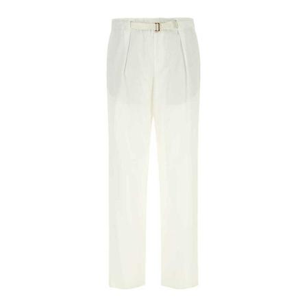 Agnona, Straight Trousers Wit, Heren, Maat:M