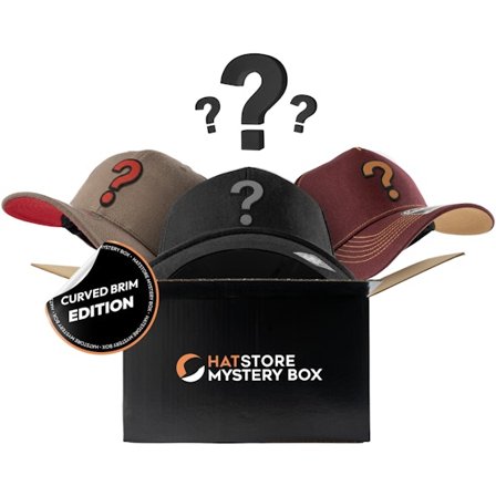 Hatstore - Nero trucker Cappellino - Mystery Box 3-pack Curved Brim One Size @ Hatstore