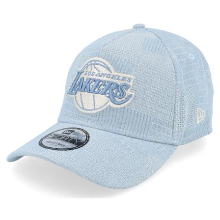 New Era - NBA Bleu adjustable Casquette - Los Angeles Lakers Canvas Logo Essential Sky A-frame Adjustable @ Hatstore