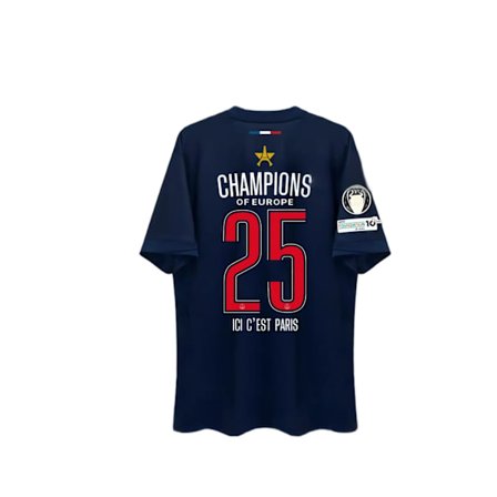 Paris PSG Champions 3D-tryckt sport snabbtorkande andas T-shirt herr fotbollströja lagföräldrar och barn kortärmad