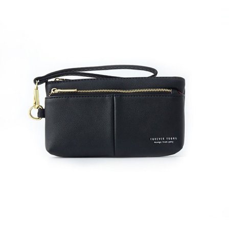 Lynlås Pung Kort Holder SORT