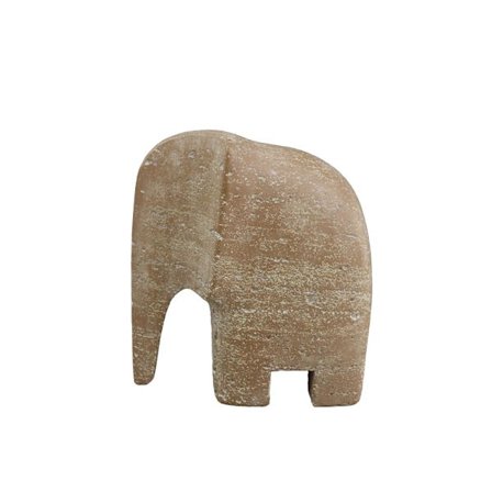 Polyresin elefantdekoration, 16,5x9x18cm, honninghvid