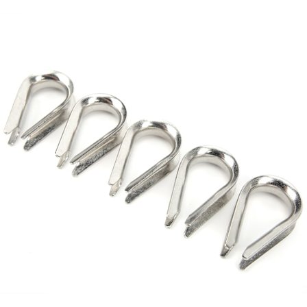 10MM rustfrit stål marine wire reb klemmer Kabel Beskyttelsesring Fingerbøl klemmer