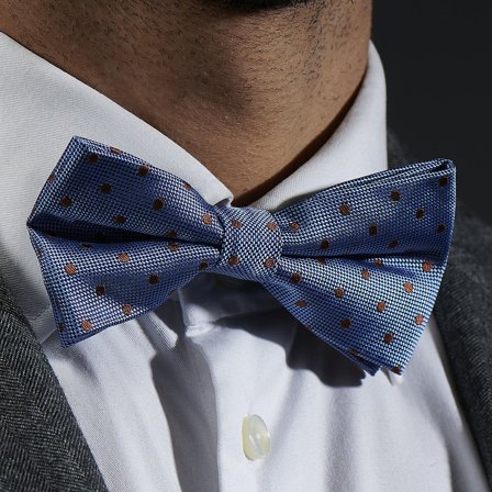 Nœud papillon à pois pour hommes - Noeuds papillon pré-noués
