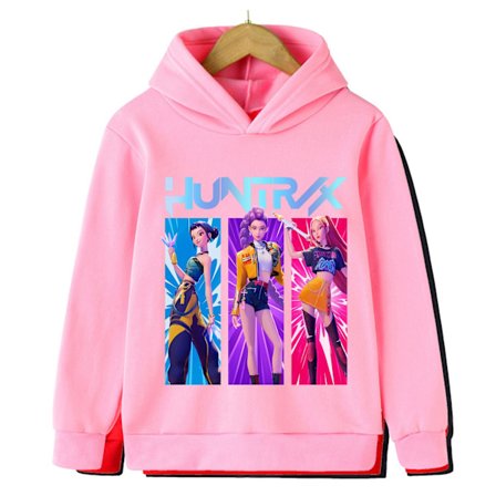 2025 Kpop Demon Hunter Saja -huppari - rento collegepaita pojille ja tytöille, pitkähihaiset katuvaatteet