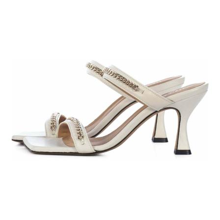 Toral Katie Off-White Sandal , Wit , Dames , Maat: 37 EU