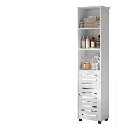 Rootz Badrumsskåp - Badrumshylla - Hög skåp - Rymdbesparing - 40 cm x 30 cm x 167 cm