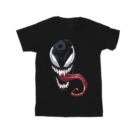 Marvel Boys Venom Face T-shirt 3-4 år Svart