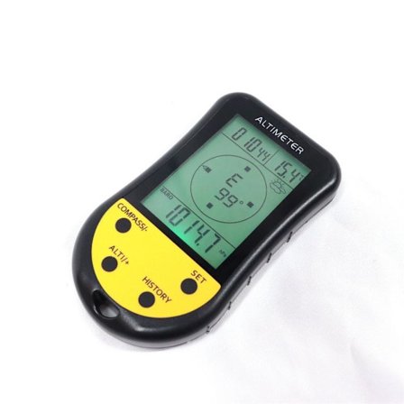 Elektroninen korkeusmittari, lämpömittari Elektroninen navigointilämpömittari GPS-kompassi Sääennuste barometri LED-taustavalolla Monitoimimittari