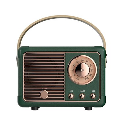 Kannettava Retro Hifi Radio Bluetooth-kaiutin V5.0 Klassinen Langaton Vintage-kaiutin 360 Äänikoristelu Matkamusiikkisoitin