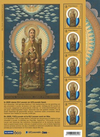 Belgien - KU Leuven 600 år - Postfrisk ark