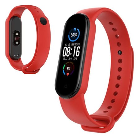 Xiaomi Mi Band 5 simple durable watch band - Red