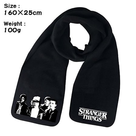 Stranger Things 4 Scarf Crystal Velvet Warm Scarf-stil D