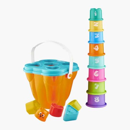 Biltema - Puttekasse med klosser som kan stables