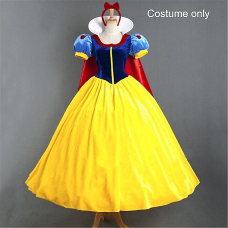 Voksen Cosplay Kjole Snehvide Pige Prinsesse Kjole Kvinder Voksen Tegneserie Prinsesse Snehvide Halloween Fest Kostume K