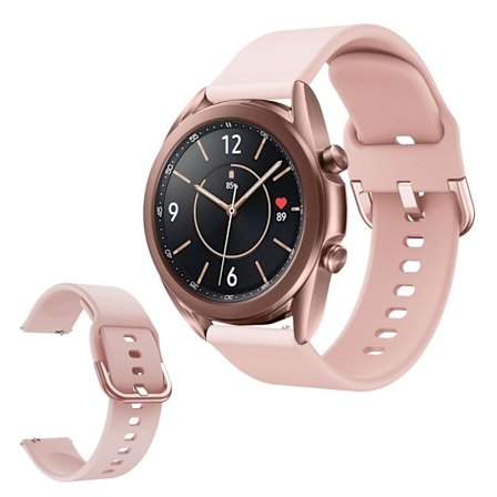 Samsung Galaxy Watch 3 (41mm) simple silikon klockarmband - rosa