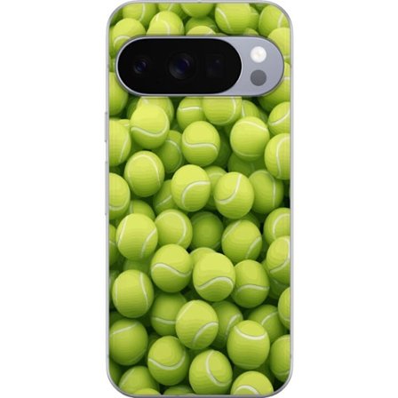 Kompatibel Mobilcover til Google Google Pixel 10 Pro XL Mønster af grønne tennisbolde i høj detalje, sporty motiv med gentagende tekstur og stærke