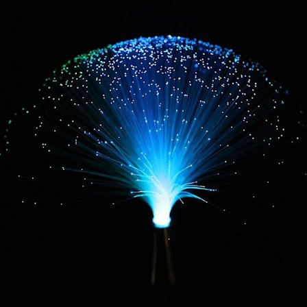 Led Multicolor Changing Fiber Light Colourful Changing Fibre Optic Fountain Party Light Nightlight Lamp Calming Lamp Christmas Gift