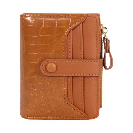 Mini myntbörs Kreditkortshållare BRUN brun