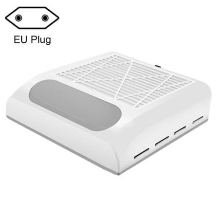 80W neglekunst støvsuger med uttrekkbart filter - europeisk standard (hvit)