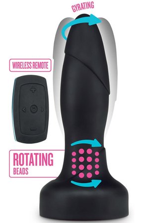 Anal Adventures Platinum Drive Plug kauko-ohjattava anaalitappi