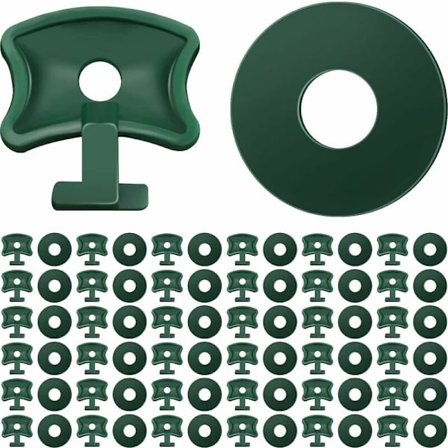 200 stk drivhusklemmer i plast med vri- og skivefester