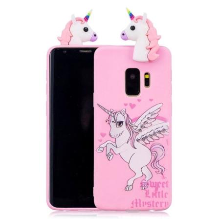 Cute 3D Samsung Galaxy S9 kuoret - Yksisarvinen Multicolor