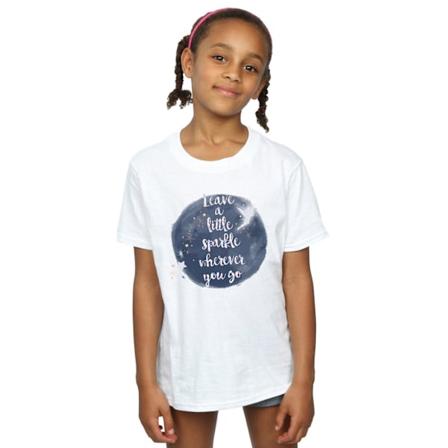 Disney Girls Tinker Bell A Little Sparkle Bomull T-shirt 9-11 år White 9-11 Years