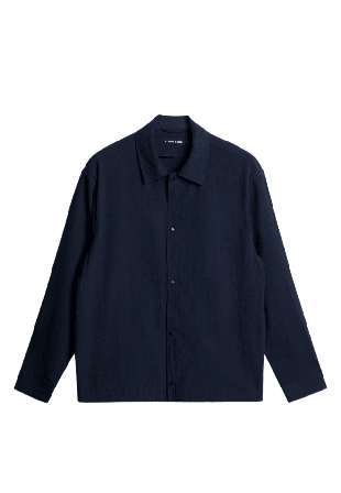 J.Lindeberg Celian Seersucker Overshirt Kavajer Herr Blå XL