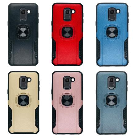 Stilfuld kraftfuld coverringholder - Samsung Galaxy J6 2018 Roséguld