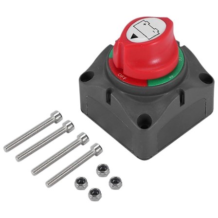 3-posisjons bryter for frakobling/isolering, 12-60V batteristrøm av/på bryter, egnet for bil