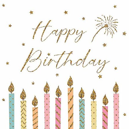 DaybyDay Servietter 33x33cm Happy Candles