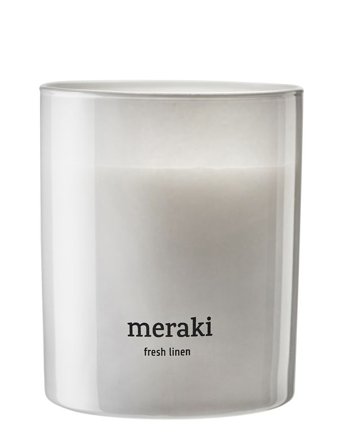 meraki Duftlys, Fresh Linen - White - ONE SIZE