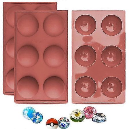 3 kpl puolipyöreä silikonimuottisetti karkkeihin, kumeihin, kakun koristeluun