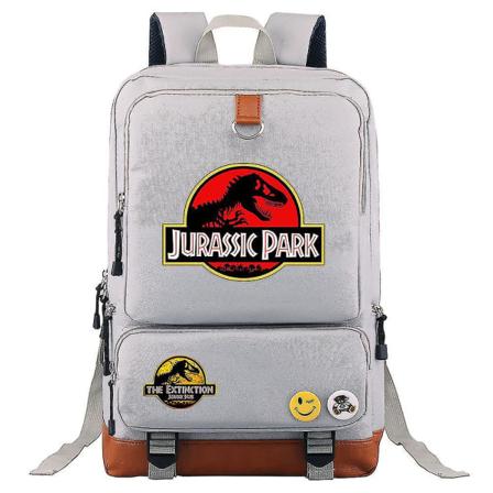 Jurassic World & Park-rygsæk: Slidstærk bærbar rejsetaske - rygsæk, messenger, skoletaske med skulderstropper til figurer og skoleartikler 4