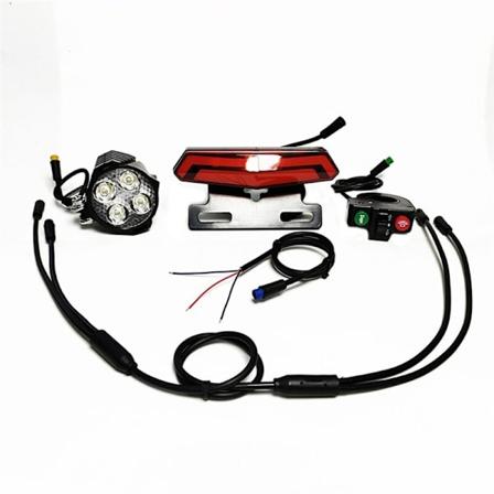 24-60V Elektrisk Cykel Forlygte og Brems Lys Baglygte med SM Controller Tilpasset Version