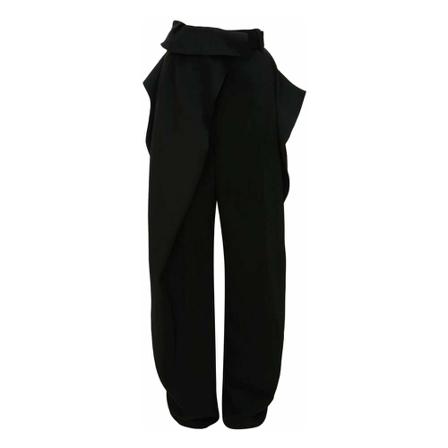 JW Anderson Fold Over Tailored Hose Sort, Dame Joggingbukser