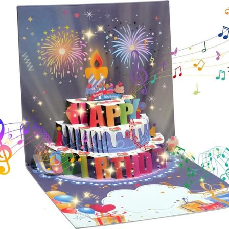 Musical Birthday Card 3D Greeting Card - Nice Gift