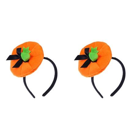 2 stk Halloween Hårbånd Græskar Hat Form Hår Hårpynt Til Kostumefest Maskerade (orange)2pcs18. 2pcs 18.5X16.5cm
