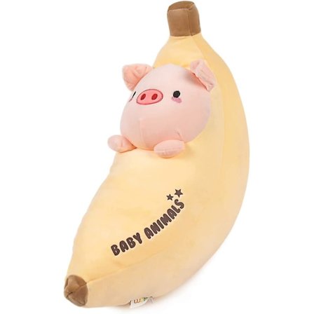 21.7" Sika Pehmolelu Tyyny Söpö Banaani Täytetty Eläin Kawaii Squishy Anime Possu Pehmo Pehmeä Halipatyyny Pehmolelu Lahjat Lapsille Pojille Tytöille 
