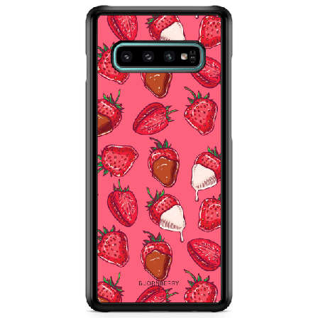 Bjornberry Skal Samsung Galaxy S10 - Jordgubbschoklad