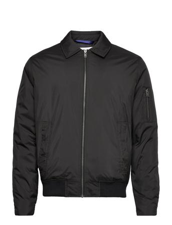 Slh Royce Short Jkt B Bomberjakke Jakke Svart Selected Homme