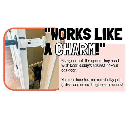 Dörrstopp för katter - Enklaste kattdörrlåshållaren för att hålla innerdörren öppen för husdjur - Hundsäker kattmatningsstation