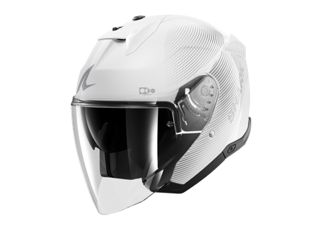 Casco Abierto Shark Skwal I3 Jet Sp Lyne Blanco/Plateado S