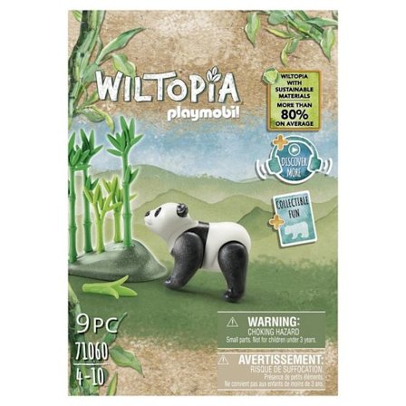 Byggspel - PLAYMOBIL - PANDA WILTOPIA - Blandade material - Ålder 4 år - Flerfärgad