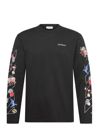 Off-White Fresco Diag Skate L/S Tee - Black - XL