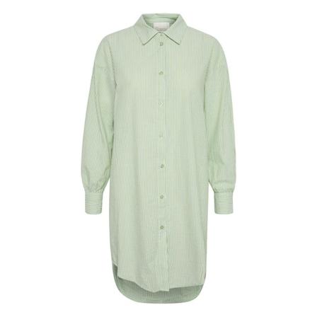 My Essential Wardrobe Long SHirt Grøn, Dame Skjorter