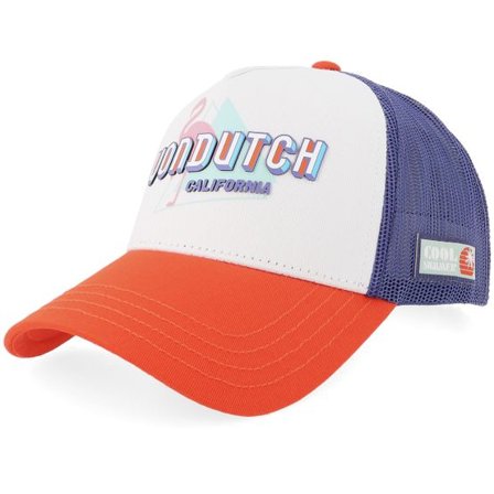 Von Dutch - Svart trucker Keps - Surf Screen Print Blue/White/Red A-Frame Trucker @ Hatstore