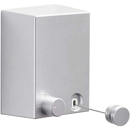 Udendørs Tilbagetrækkelig Tøjstativ Vægmonteret Tøjstativ Med 4,2m/13,8ft Trådtov Justerbar