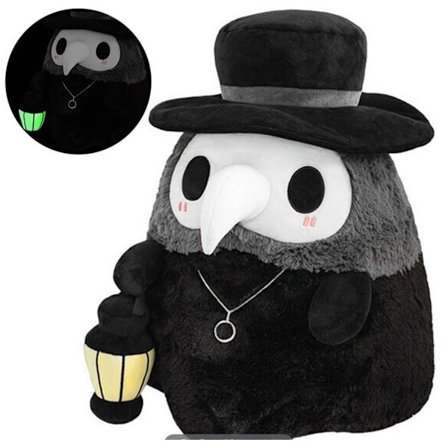 Julklapp Pälsig Pesten Doktor Plysch med Självlysande Lykta